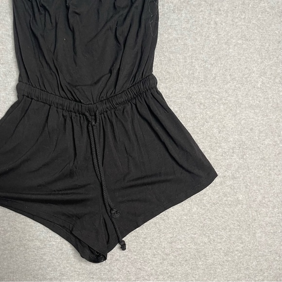 Mossimo Romper Womens XS Solid Black Strapless From Target Adult - Picture 2 of 11